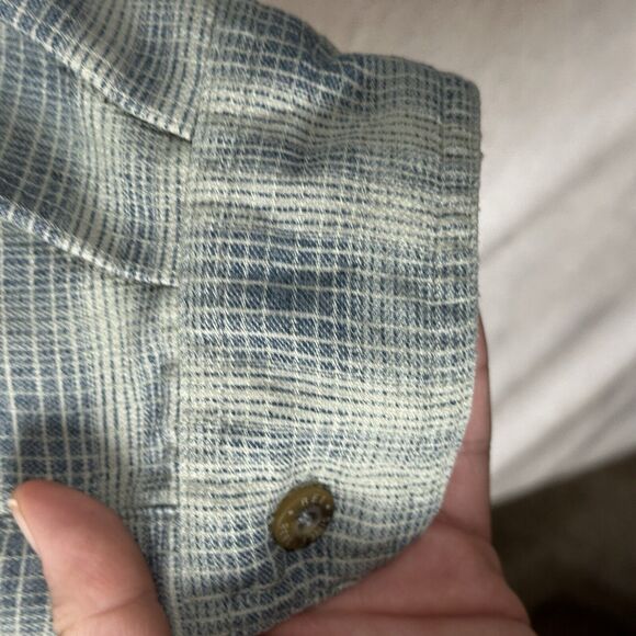 REI Shirt Long Sleeve Button Down Men’s Size XLT Vented Outdoor Hike Camp Green - Picture 13 of 14